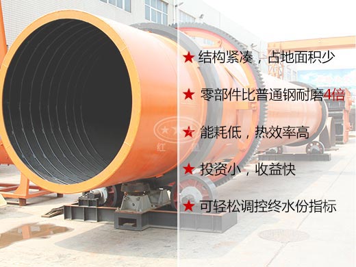 煤灰烘干機(jī)性能特點(diǎn)