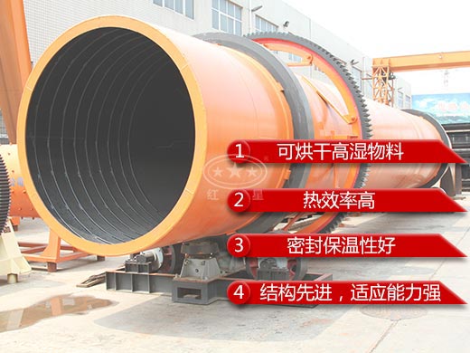 沙石烘干機性能特點