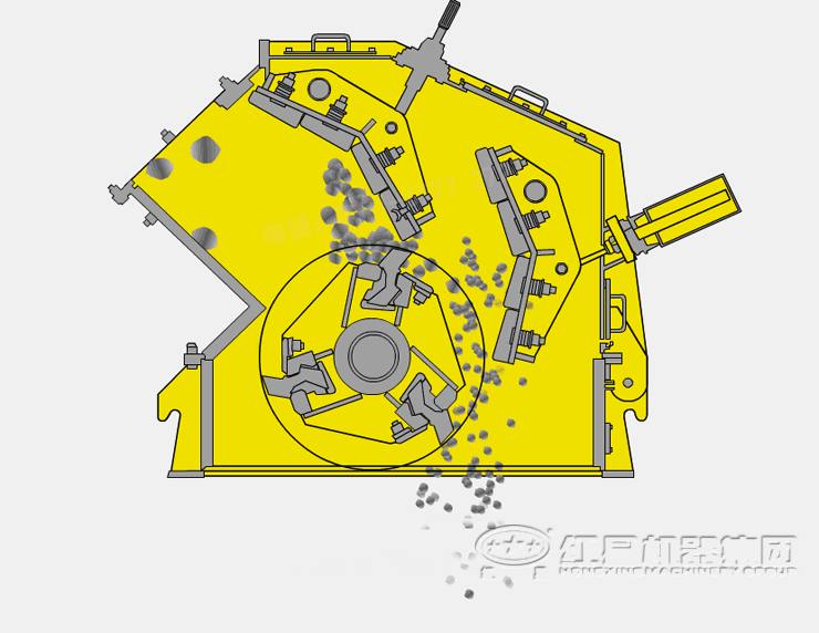 反擊式破碎機(jī)工作原理