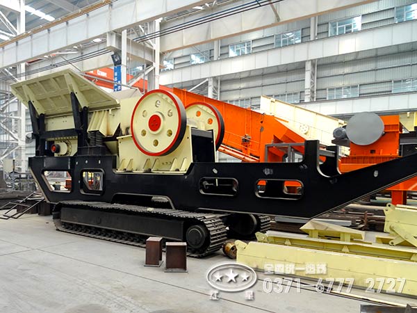 紅星履帶式顎破+反擊破移動破碎機廠家價格