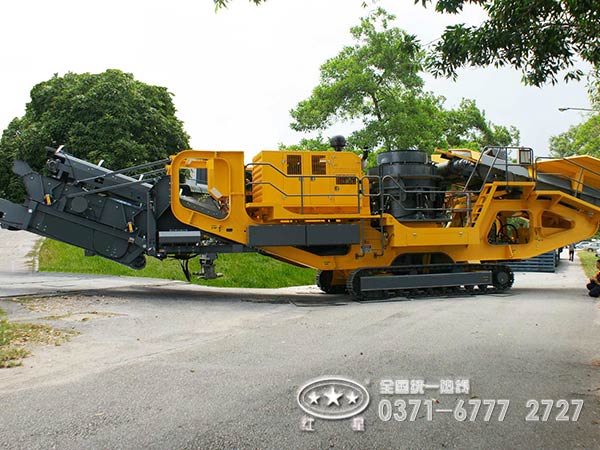履帶式顎破+反擊破移動破碎機