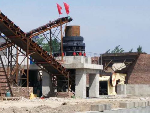 山西運城顎式破碎機生產線案例現場