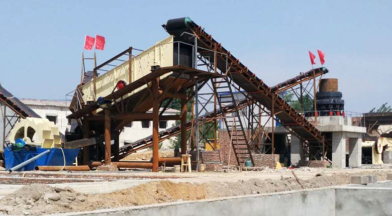 山西運城顎式破碎機生產線案例現場