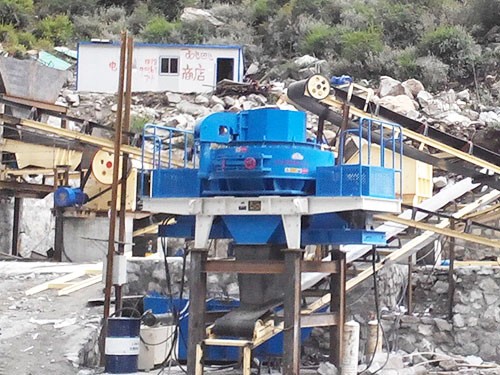 湖北花崗巖制砂生產線客戶現場