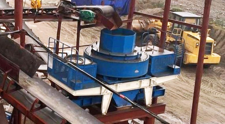 湖南時產150噸河卵石制砂生產線客戶現場