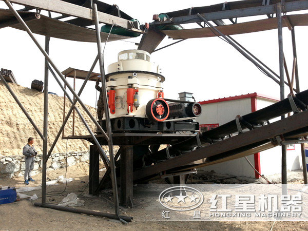 制砂生產線中的局部細節