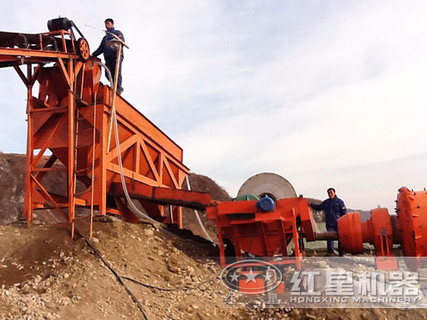 鐵礦石磁選生產線安裝現場 鐵礦石磁選生產線安裝現場