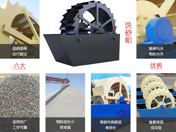 石英砂洗沙機性能特點