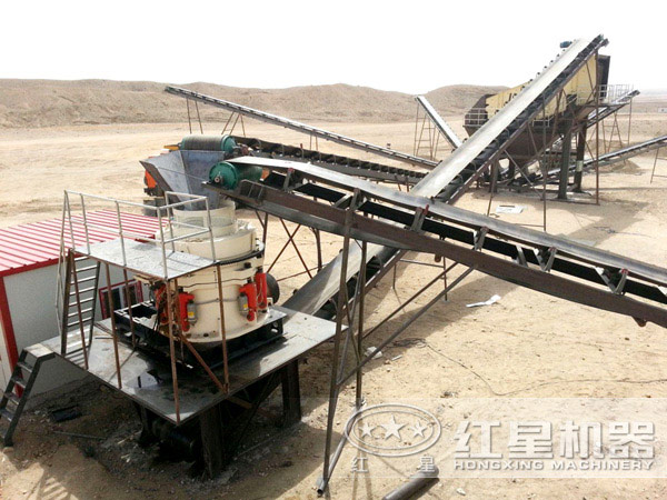 湖北襄陽時產150噸多缸液壓圓錐破碎機現場 湖北襄陽時產150噸多缸液壓圓錐破碎機現場