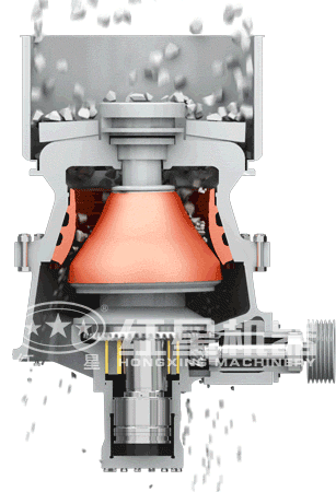 單缸液壓圓錐破碎機破碎腔是這樣將物料破碎的