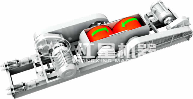 對輥式破碎機工作原理