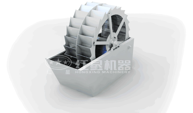 輪斗洗沙機工作原理