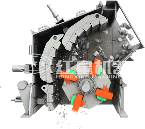 反擊式破碎機模擬實際工作動態動圖 反擊式破碎機模擬實際工作動態動圖