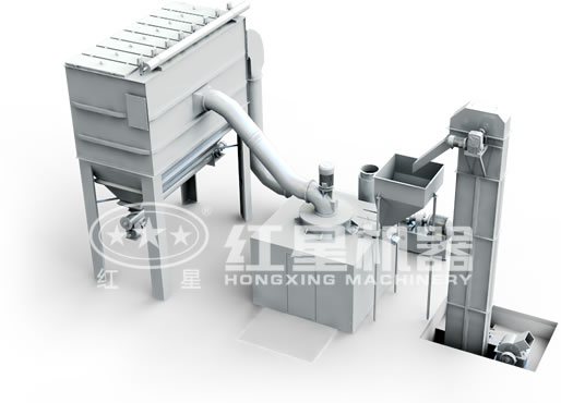 三環中速微粉磨三維圖