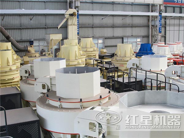 紅星機器成品制砂機車間