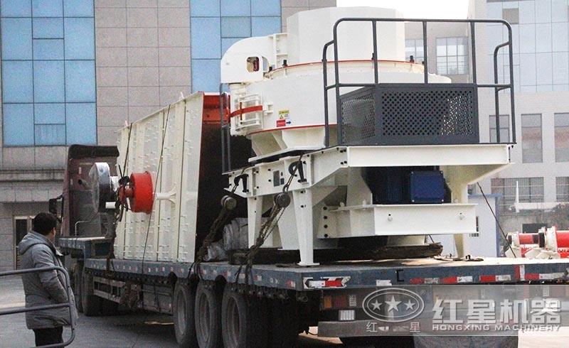 河卵石制砂機運完一臺接一臺