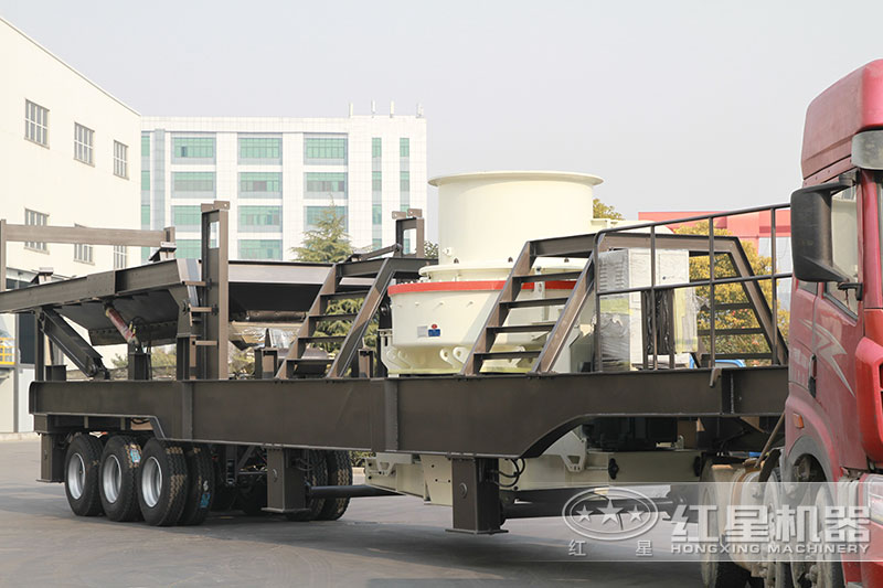 時產200噸河卵石移動制砂機發貨