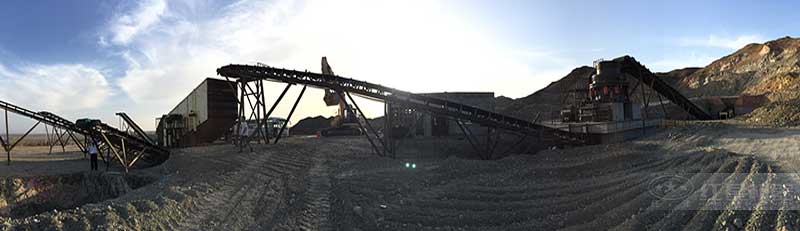 湖南顎式破碎機生產現場